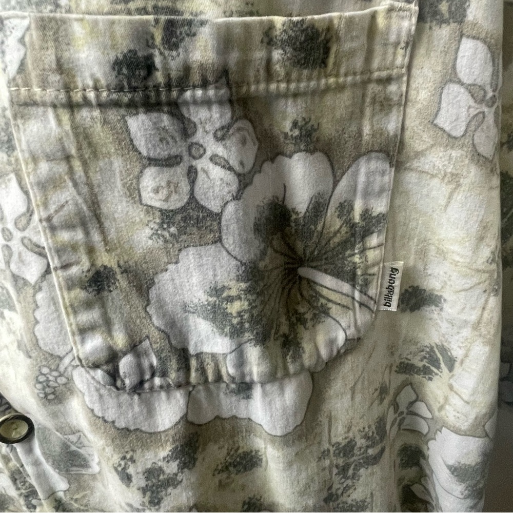 Billabong Shirt Men's Extra Large Floral Aloha Hawaiian Collared Camp Button Up - Picture 6 of 8